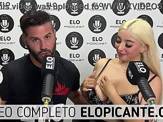 Lore Sofia's sensual tit sucking on the Elo podcast