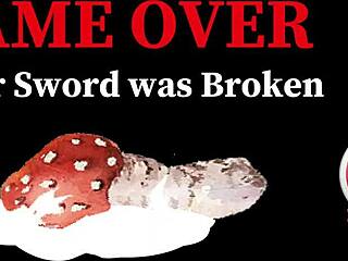 アジアの女騎士が裸の戦いで服を破られ、日本ヘンタイゲームで脱衣！