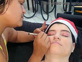 Latina Paty Bumbum Shakes Big Ass On Christmas Reality Show