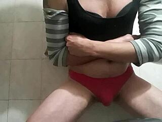 Pourquoi cette transsexuelle ladyboy solo montre sa bite et son cul en travesti style mi cola