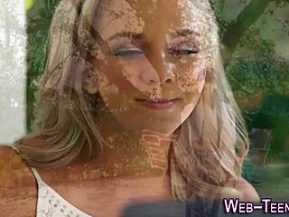 petite latina lesbians explore each other's tongues in intimate oral play