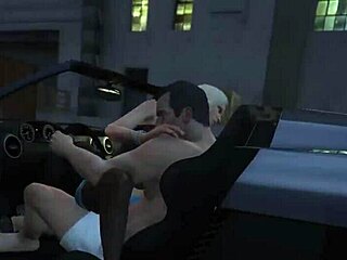 gta 5 gameplay with michael hiring another hooker for car service.