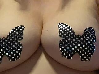 Tittie tease while masturbating!