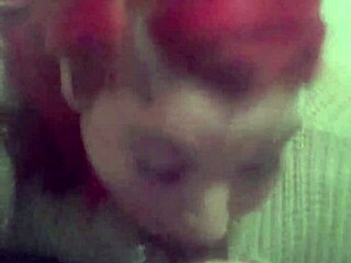 Sloppy interracial blowjob makes him cum hard in her mouth