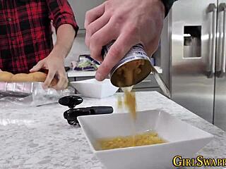 stockings teen stepdaughter sucks monster cock in taboo scene