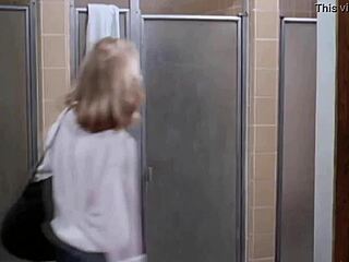 Steamy shower session with a fit ebony girl