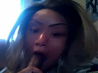 Intriguing amateur POV scene with blowjob and swallow