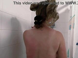 bettie hayward enjoys relaxing showertime