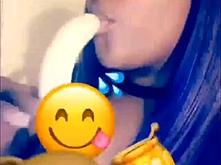 Food play compilation with banana and blowjob
