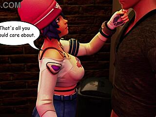 kiriko from overwatch offers a special treat to a random guy