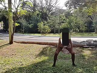 Brazilian wife dancing publicly in front of stranger and husband