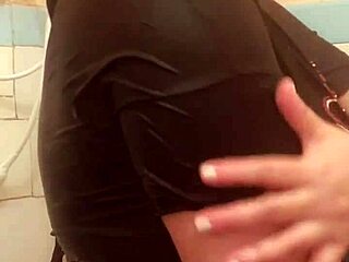 Check out this fetish for wet bra in bath with small tits