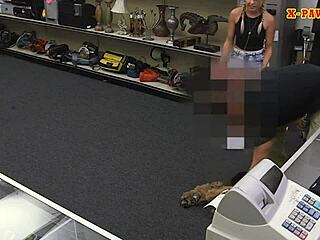 Blonde puppy lover gets fucked hard by pawn keeper