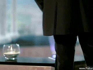 Sultry Blonde Babe's Expert Blowjob and Swallow