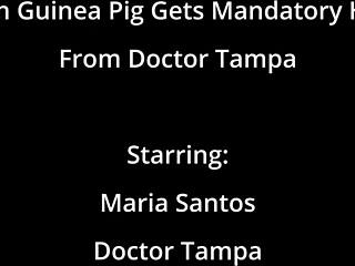 Maria Santos experiences intense pleasure with Hitachi Magic Wand by Doctor Tampa in medical experiment