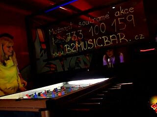 Blonde European Teen Agata Public Anal In Game Room