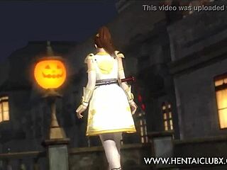 Anime girls in dead or alive 5 ultimate kasumi halloween costume nude