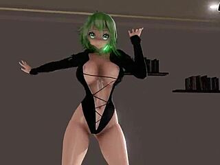 Watch Gumi Vocaloid in this hentai MMD scene?