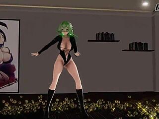 Watch Gumi Vocaloid in this hentai MMD scene?