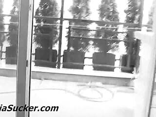 Hidden blowjob on step brother's big cock.