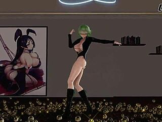 Watch Gumi Vocaloid in this hentai MMD scene?