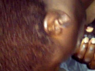 Big Booty Ebony Hooker Sucks Deep! Wow!