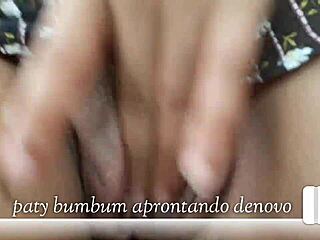 Blonde latina masturbates in her dad's car