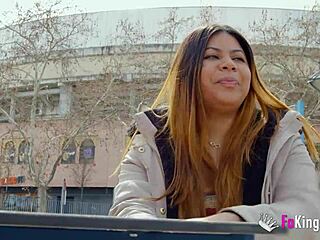 ลาติน่าอวบโชว์ของลับกลางสาธารณะ โดนหนุ่มกล้ามโตเย็ดแรงๆ