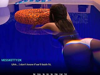 Amateur teen with big butt and tits enjoys anal