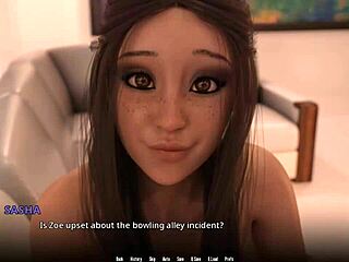 Amateur teen with big butt and tits enjoys anal