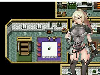 Seris battles monsters in harbor village