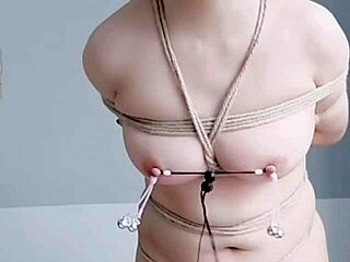 Enjoying pleasurable punishment with ropes