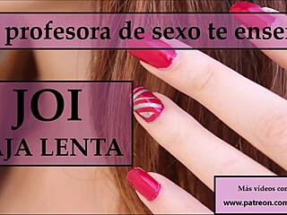 professor's jerk-off instructions drive me wild