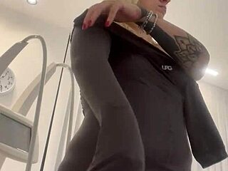 Blonde Teases By Removing Her Dress