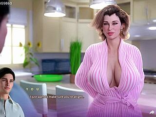 Мачеха поймана за мастурбацией, пасынок жаждет трахнуть её сексуальное 3D тело в Apocalust 14