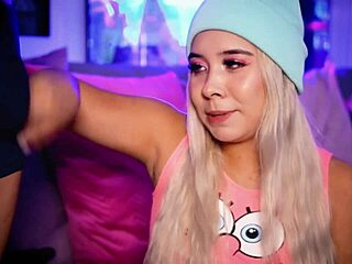 Horny Blonde Desperate To SUCK Boyfriend's COCK In Mouth