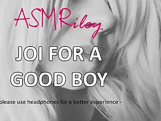 Audio joi video: Asmriley's instructions for a masturbation session