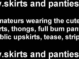 come outside and you can see my panties too
