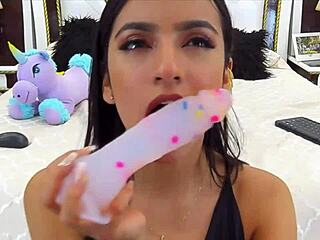 Perfect model teases with steamy blowjob on webcam tonight.