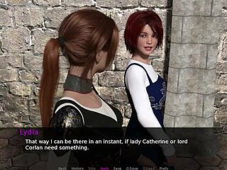 Redhead Masturbates Small Tits in Knight's Tale Part 3