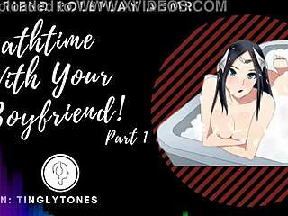Imagine bath time with your boyfriend in this roleplay audio