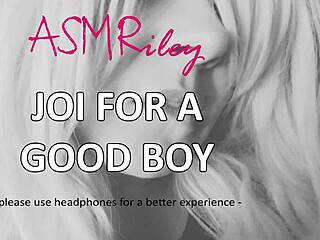 Audio joi video: Asmriley's instructions for a masturbation session