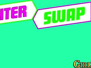 Bikini Stepdaughter Gets Rammed with Monster Cock in 4some