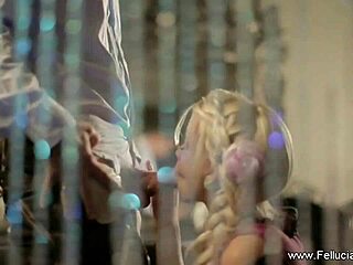 fellucia gives a perfect blowjob and swallow in this amateur video