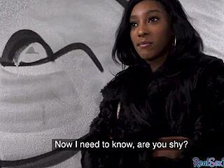 Ebony Woman Gets Pulled And Fucked In Public, Then Handjob And Blowjob