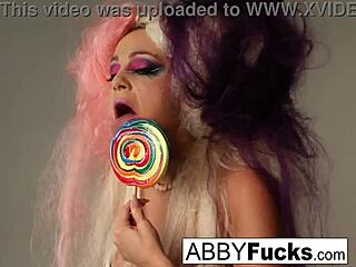 Abigail's Big Tits Tease During Music Photoshoot Masturbation