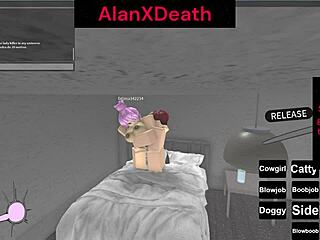 Quickie Pussy Riding In Cowgirl Position During Roblox Game