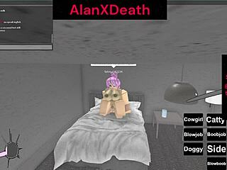 Quickie Pussy Riding In Cowgirl Position During Roblox Game