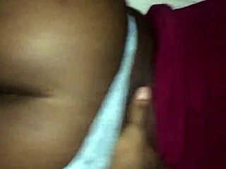 Ebony couple fucks doggystyle hard!