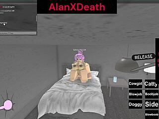 Quickie Pussy Riding In Cowgirl Position During Roblox Game